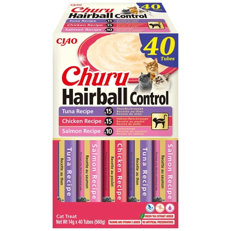 Inaba | Churu Hairball (Pack 40x14g)