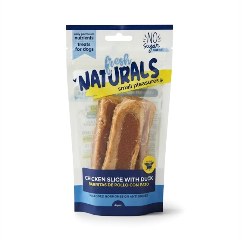 Fresh Naturals Barritas de Pollo con Pato 100g