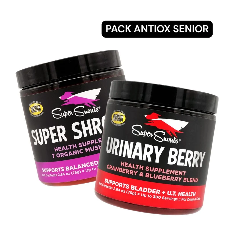 Pack Antiox Senior - Super Shrooms (75g) + Urinary Berry (75g)