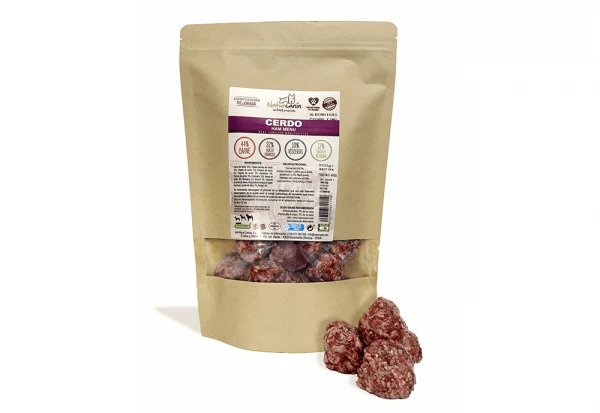 Menú BARF monoproteico cerdo 6x900g - Naturcanin