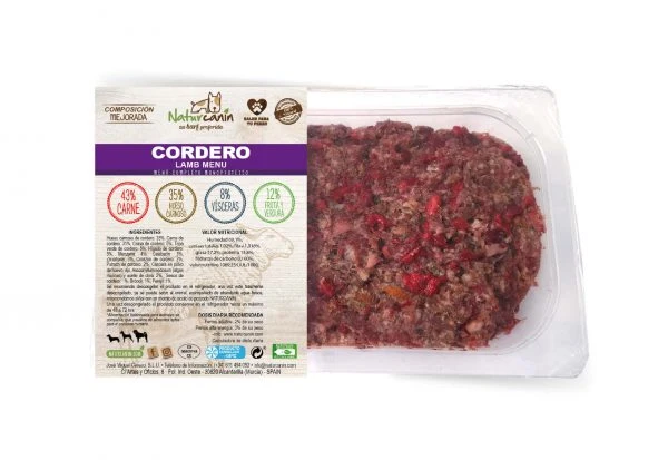 Menú BARF monoproteico cordero - Naturcanin