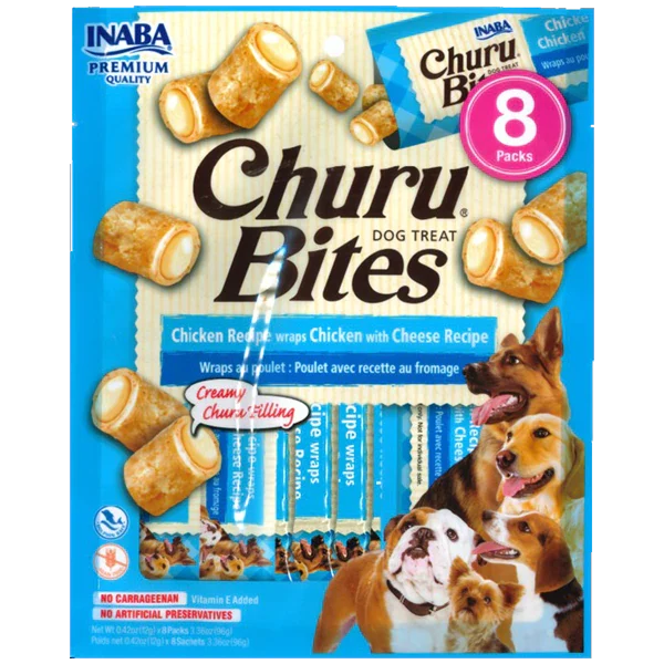 Inaba churu bites perro - Pollo con queso