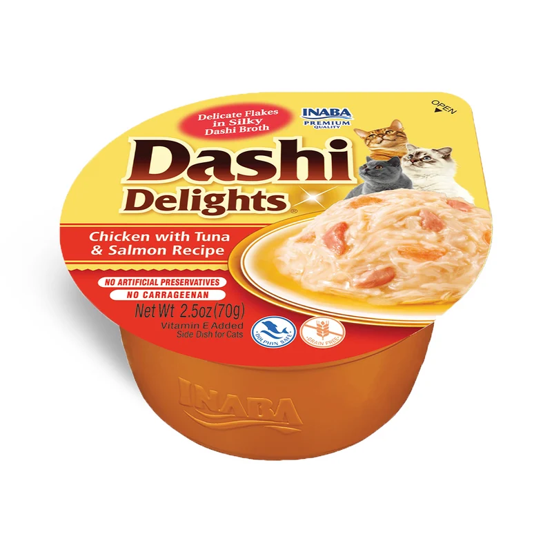 CHURU Cat Dashi Pollo con Atún y Salmón