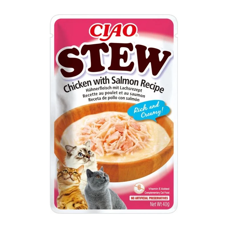 CHURU Cat Stew Guiso de Salmón con Pollo