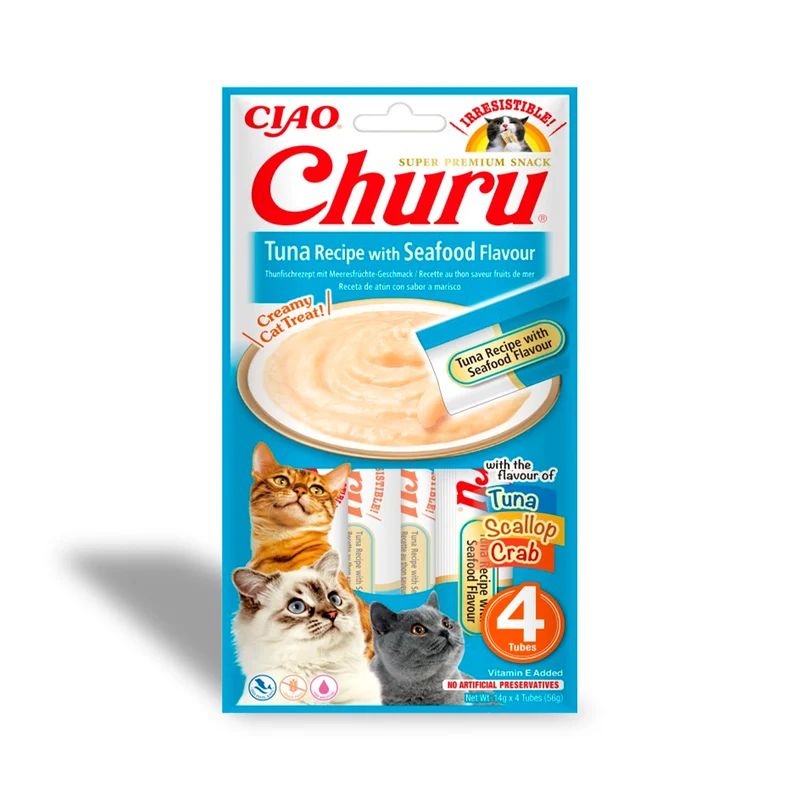 CHURU Cat Receta Atún con Marisco