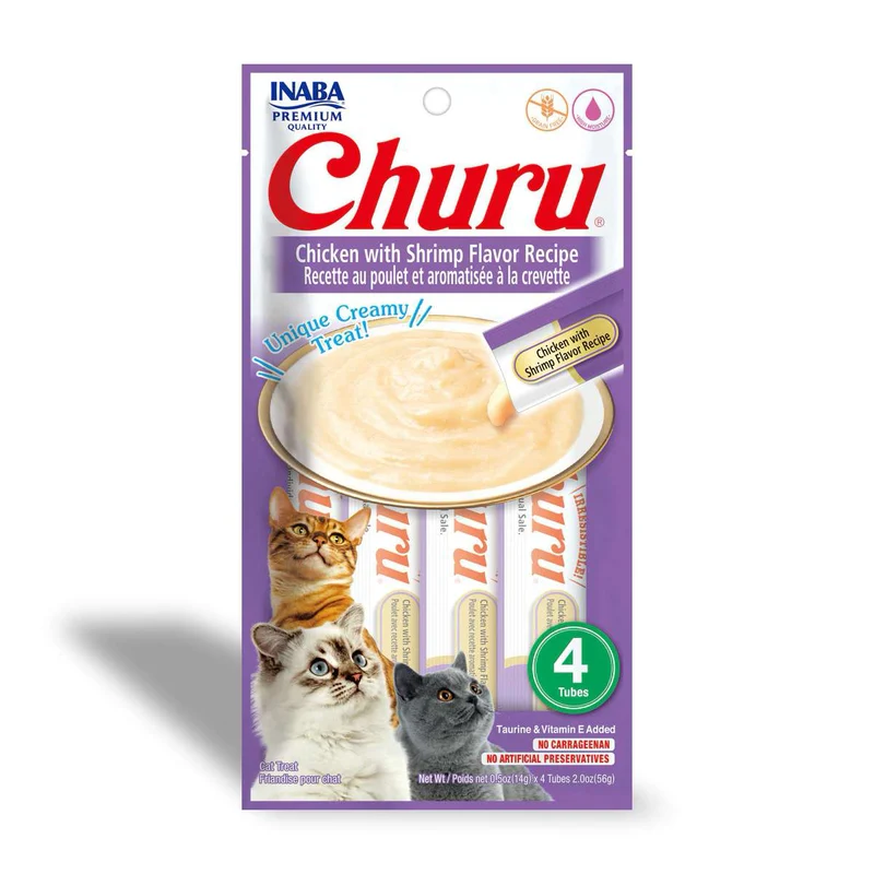 CHURU Cat Receta Pollo con Gambas