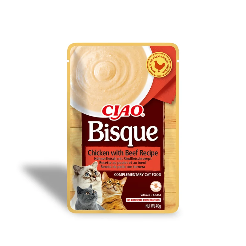 CHURU Cat Bisque Pollo con Buey