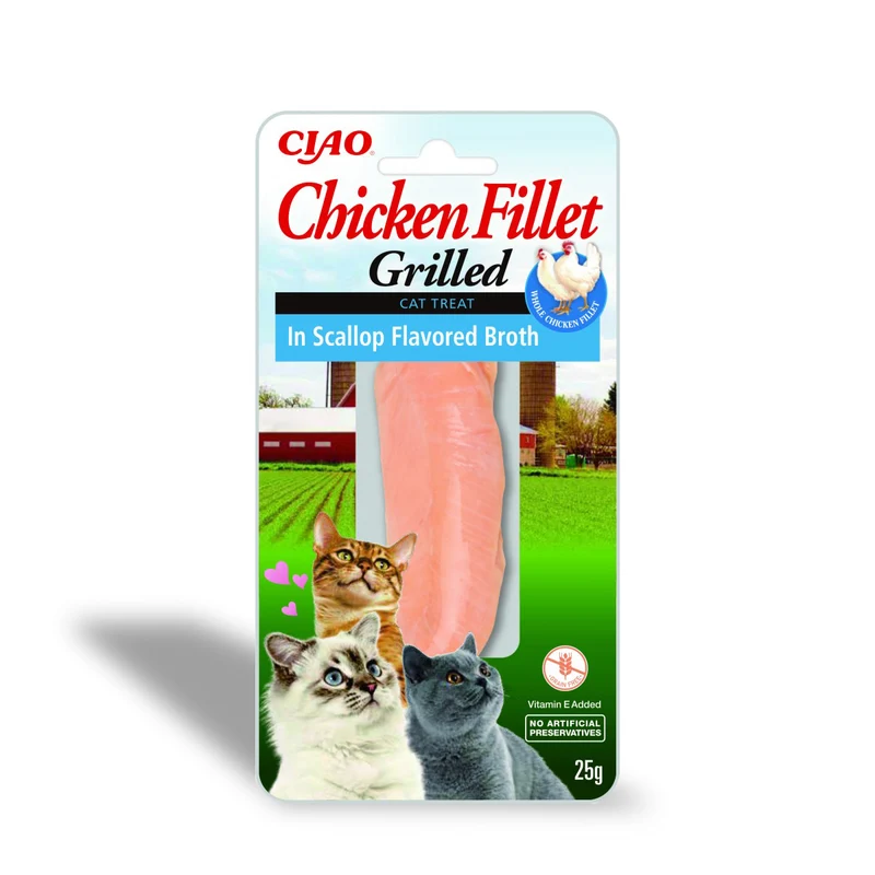 CHURU Cat Fillet - Pollo en Caldo de Vieiras