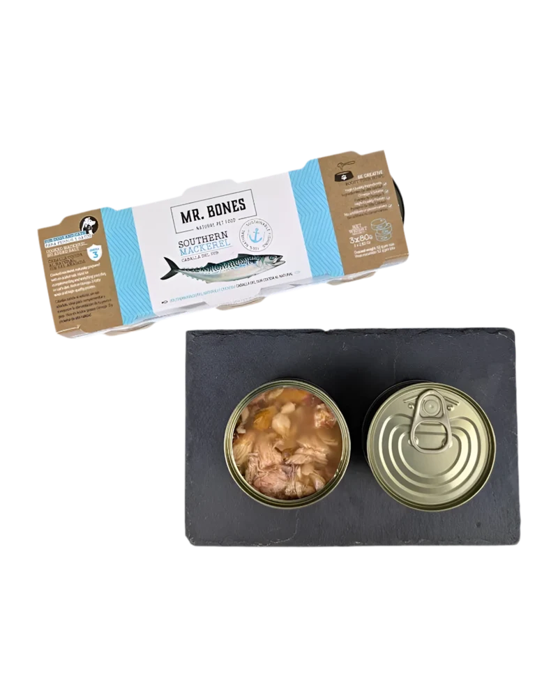 Mr. Bones | Caballa cocida al natural para perros y gatos – Fresh Topper