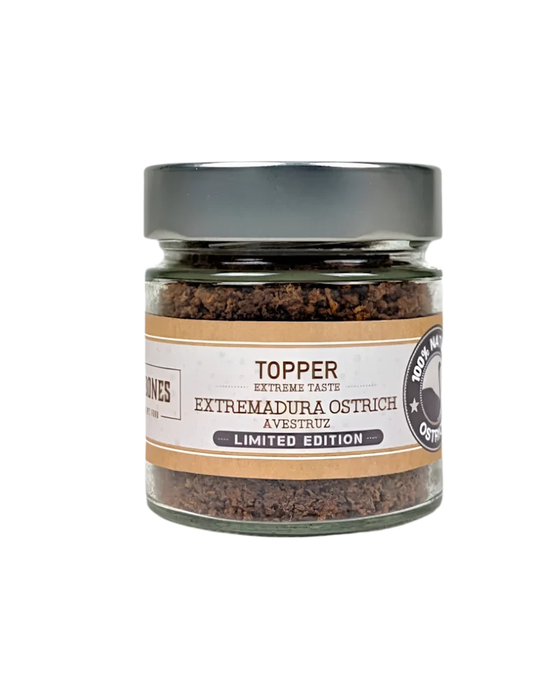 Mr. Bones | Topper de avestruz – Complemento natural para perro y gato