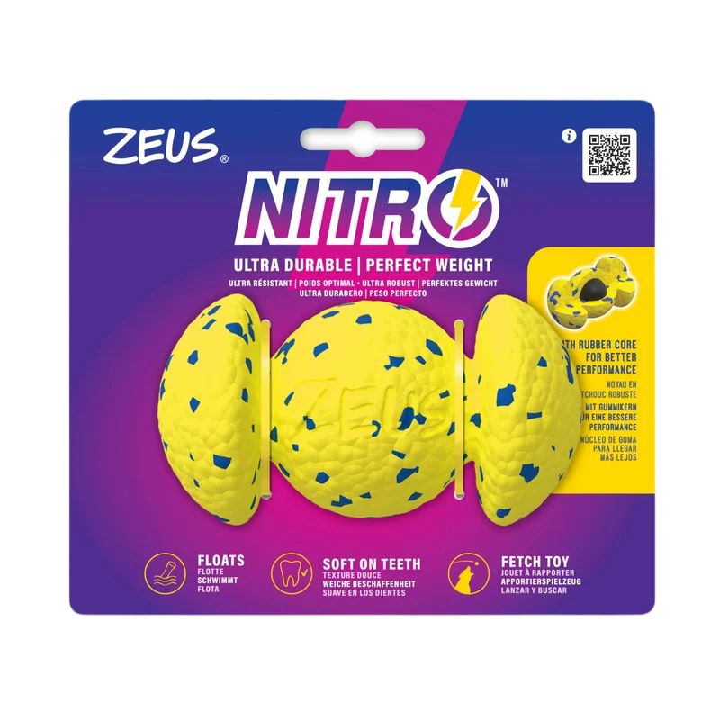 ZEUS Nitro | Grip Ball Ultrarresistente para perros