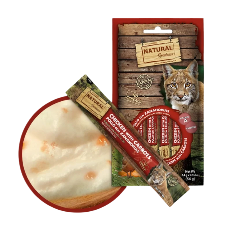 Natural Greatness | Visión support - Snack liquido pollo con zanahorias