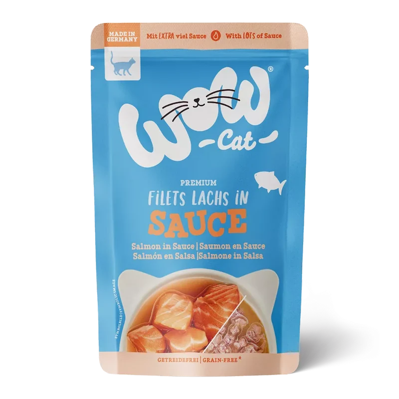 Wow gato - Filetes de salmón en salsa 85g