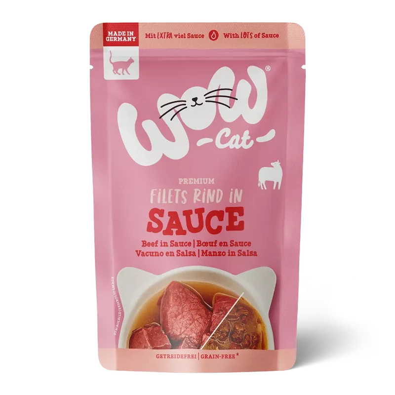 Wow gato - Filetes de ternera en salsa 85g