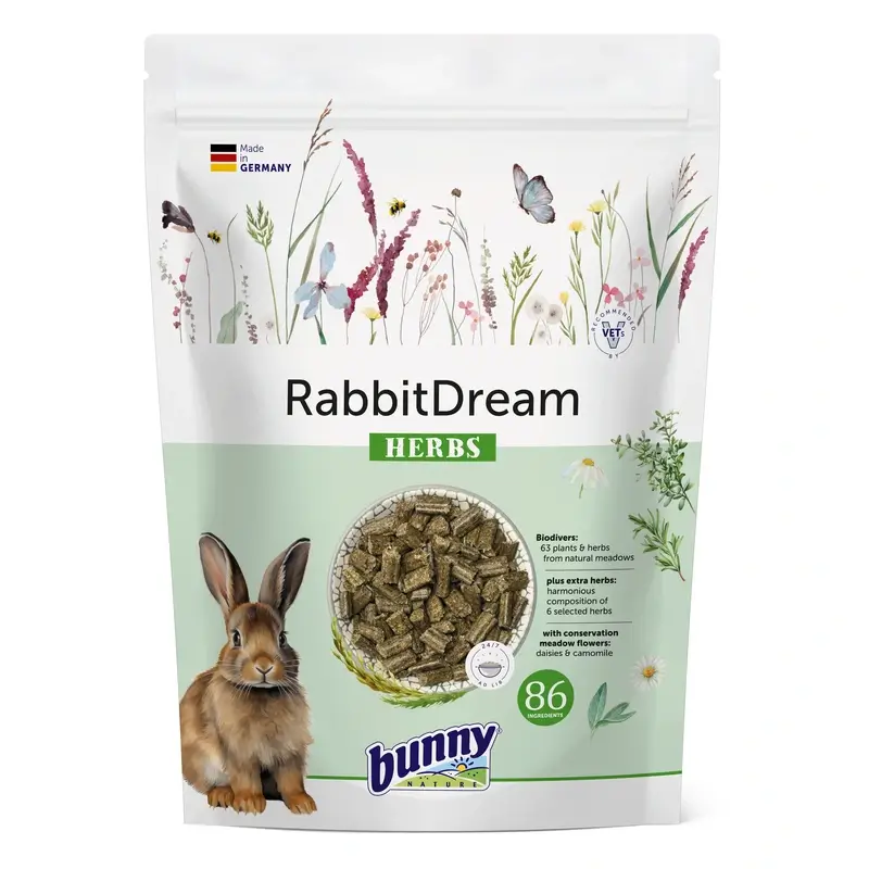 Bunny Alimento Sueño Conejo Enano Hierbas 600Gr