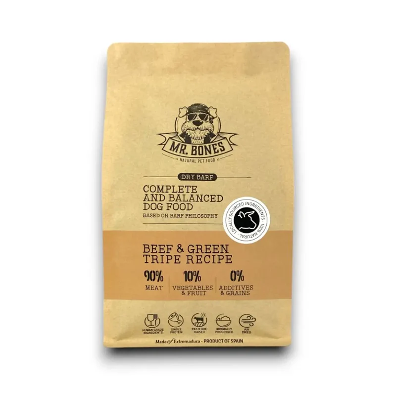 Mr.Bones DRY BARF Ternera y Tripa Verde