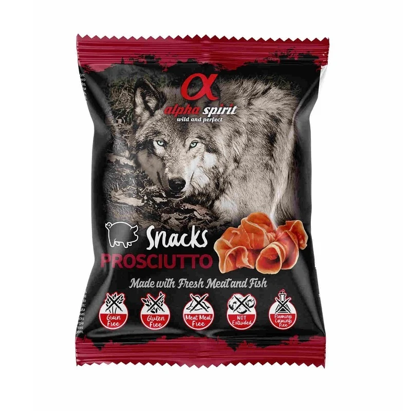 Alpha Spirit Dog Snacks de Jamón 50g