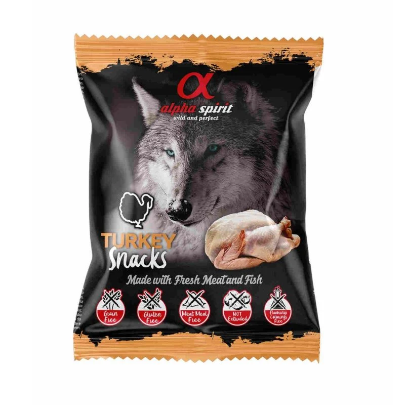 Alpha Spirit Dog Snacks de Pavo 50g