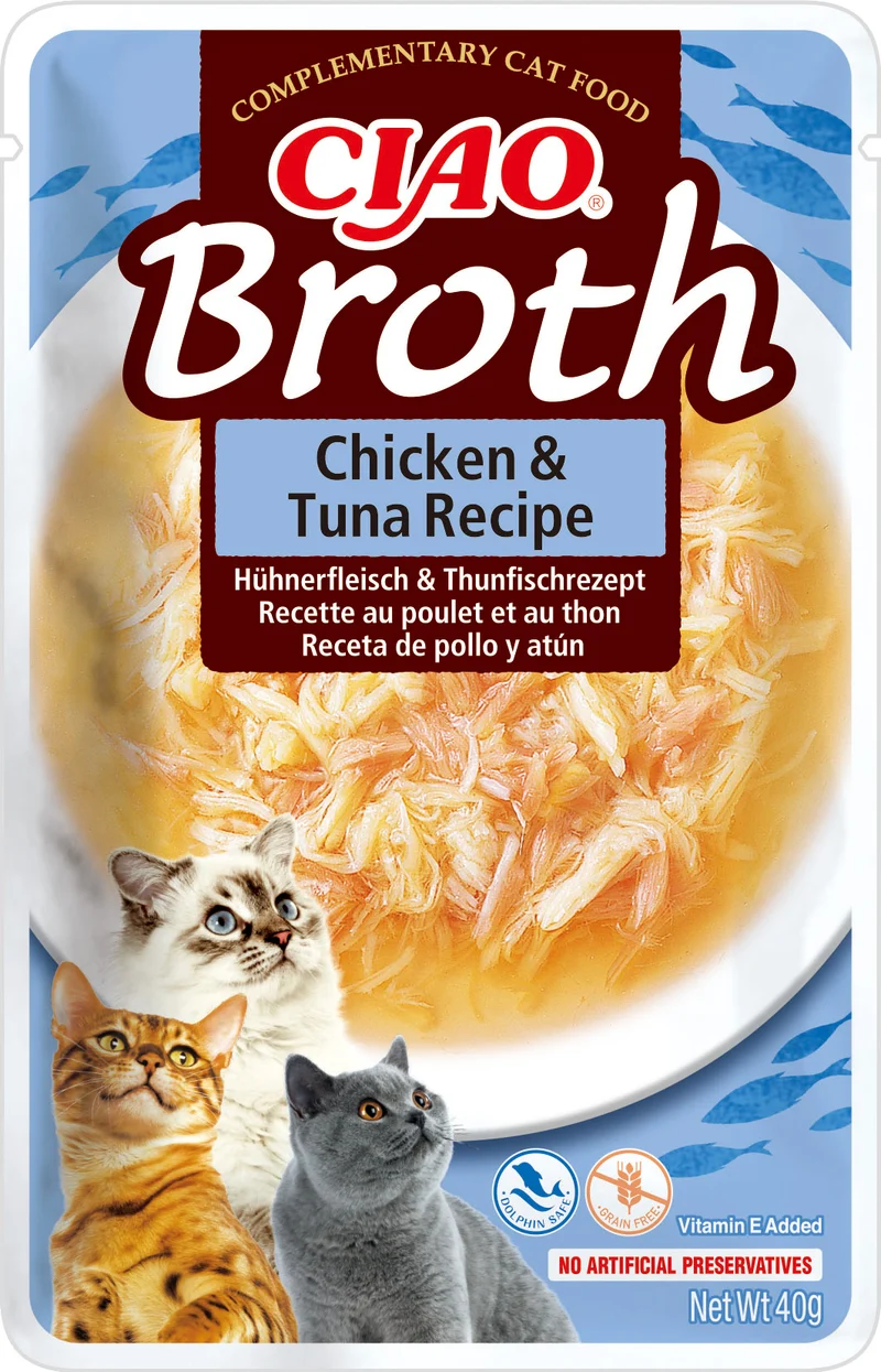 Inaba | Broth de pollo con atún (12x40g)