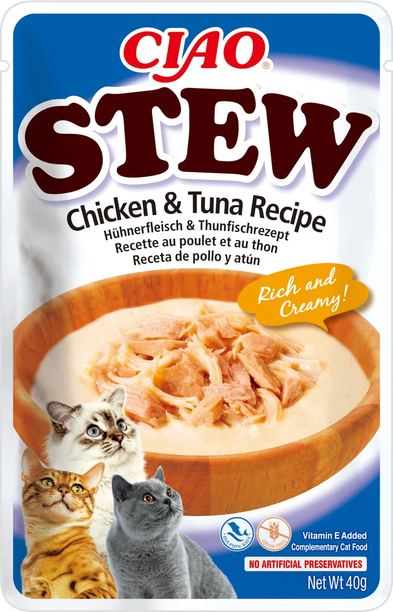 Inaba | Stew de Pollo con atún para gatos (40g)