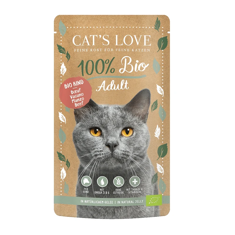 Cat´s Love BIO Ternera 100g
