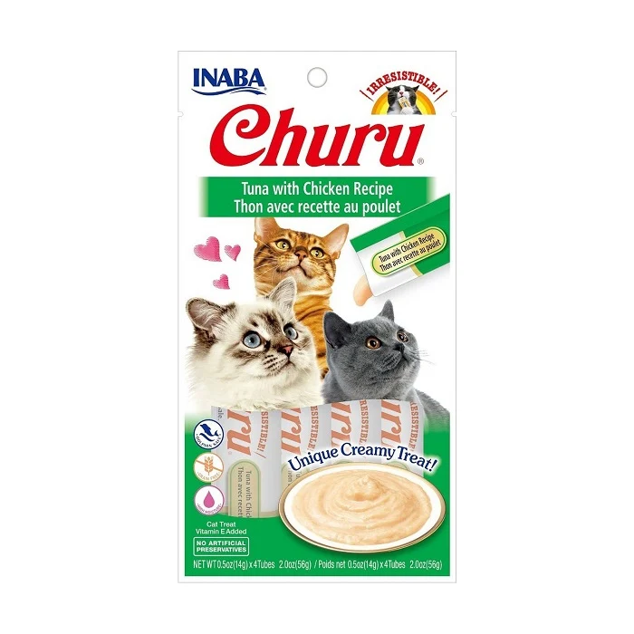 Inaba Cat Churu Atún con Pollo 4x14g