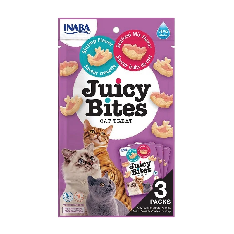 Inaba Cat Juicy Bites Gambas&Marisco