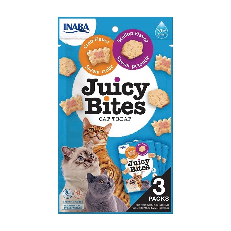 Inaba Cat Juicy Bites Cangrejo&Vieiras