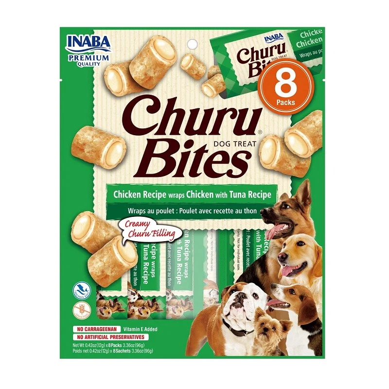 Inaba Dog Churu Bites Pollo con Atún 12g