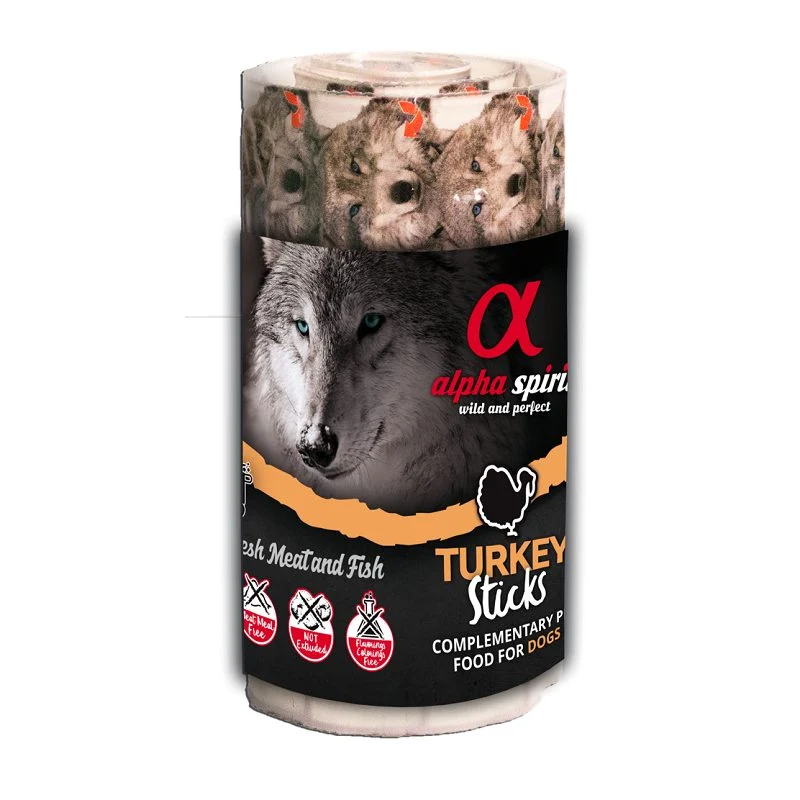 Alpha Spirit Dog Ristra 16 barritas de Pavo