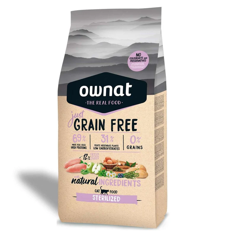 Ownat Cat Just Grain Free Sterilized