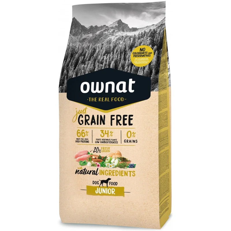 Ownat Just Grain Free Junior Pienso Cachorros 14 kg