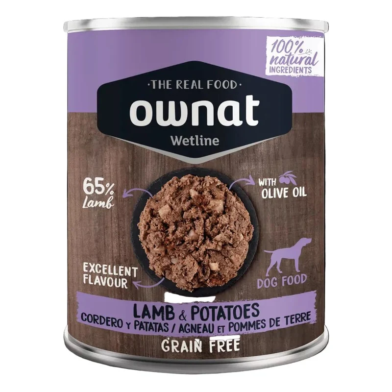 Ownat Wetline Lata Cordero con Patatas Perro 395 g