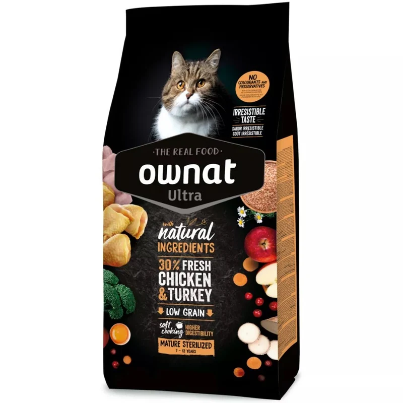 Ownat Cat Ultra Mature Sterilized Pienso Gato Esterilizado 8 kg