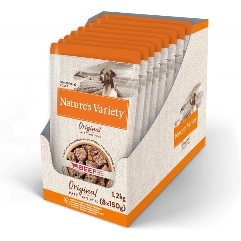 Natures Variety Wet Paté de Buey Perros Mini Pack 8 x 150 g