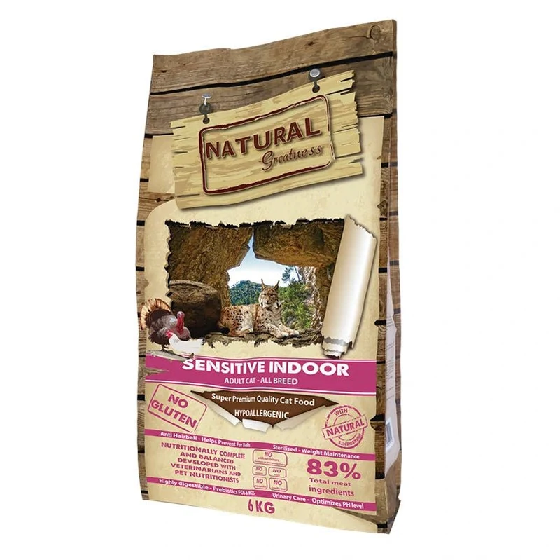 Natural Greatness Cat Sensitive Indoor Pienso Gatos 6 kg