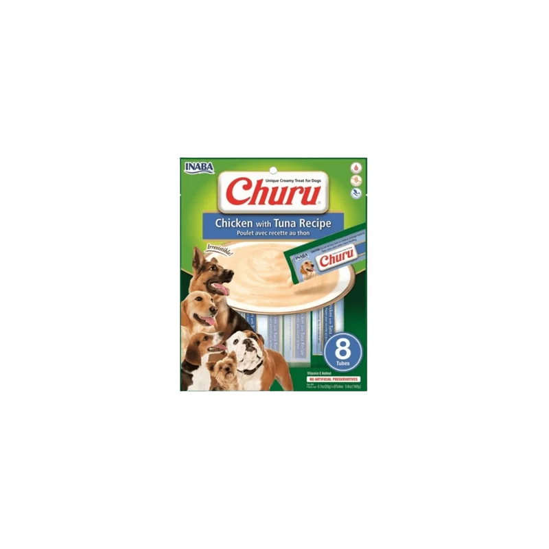 Inaba Churu Dog Receta de Pollo con Atún Snack Perros 8 x 20 g