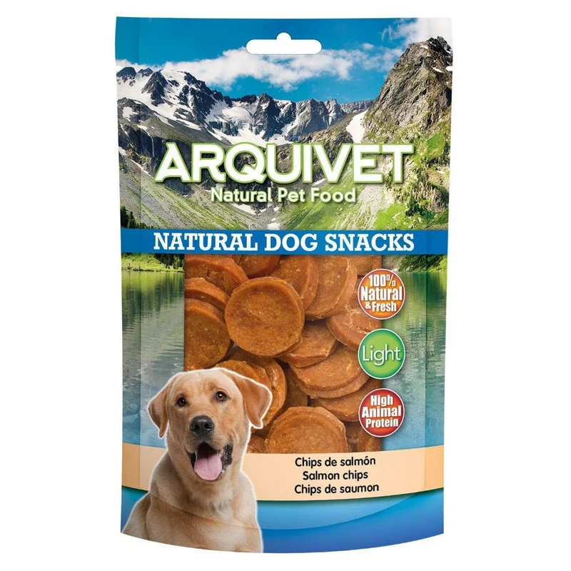 Arquivet Snack para Perros Chips de Salmón 100 g