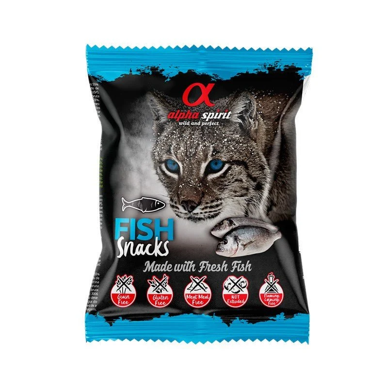 Alpha Spirit Snacks Naturales para Gatos Pescado 50 g