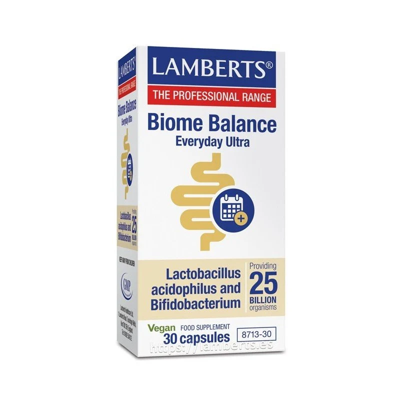 Lamberts Biome Balance Everyday Ultra Probiótico Flora Intestinal 30 Cápsulas