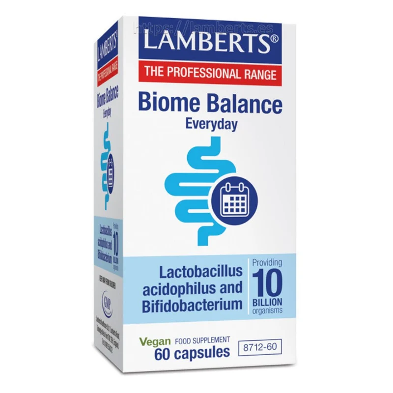 Lamberts Biome Balance Everyday Probiótico Diario 60 Cápsulas