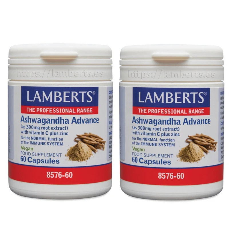 Lamberts Ashwagandha Advance Duplo 2x60 Cápsulas