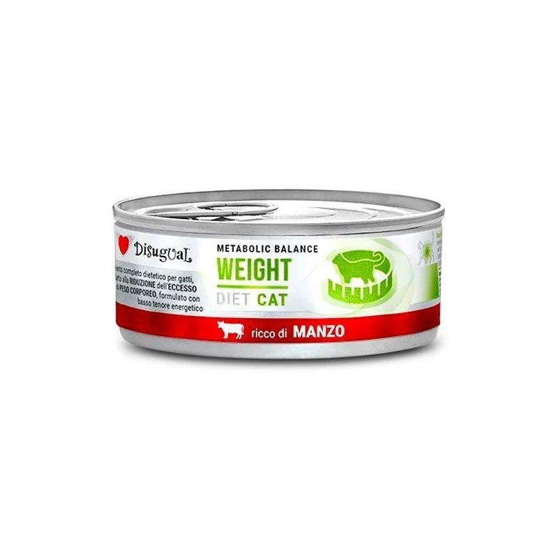 Disugual Diet Cat Weight Ternera Lata 85g