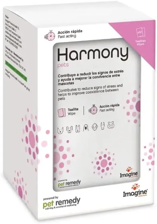 Urano Vet Toallitas Calmantes Harmony Pets 12 unidades