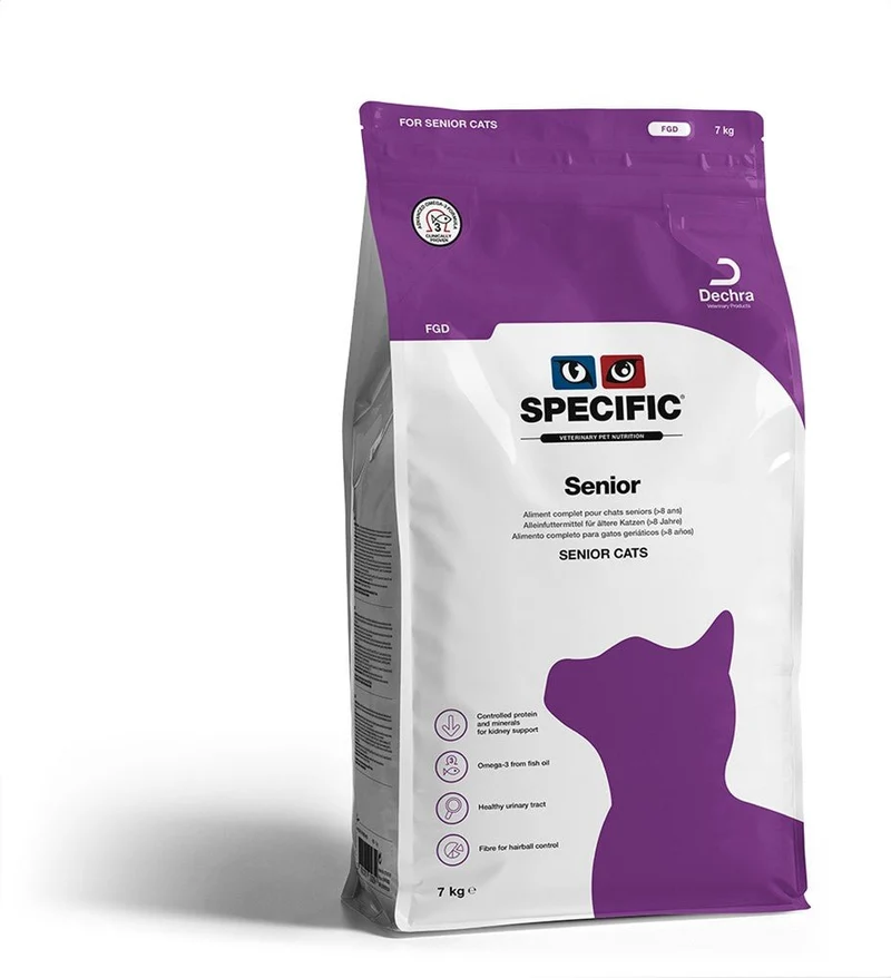 Specific Feline Senior Trozos secos Saco 7Kg