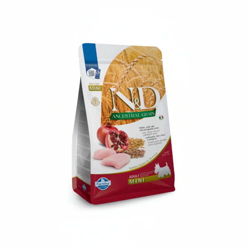 Farmina N&D Ancestral Mini Pollo y Granada Piensos para Perros 2,5Kg
