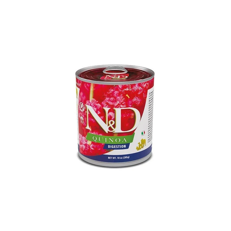 Farmina ND Quinoa Digestión Alimento Húmedo para Perros Adultos Cordero Pack de 6 latas de 285g