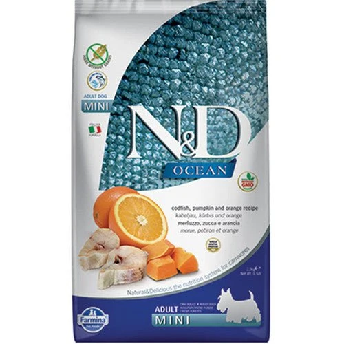 Farmina N&D Ocean Bacalao y Calabaza Piensos para Perros 2.5kg
