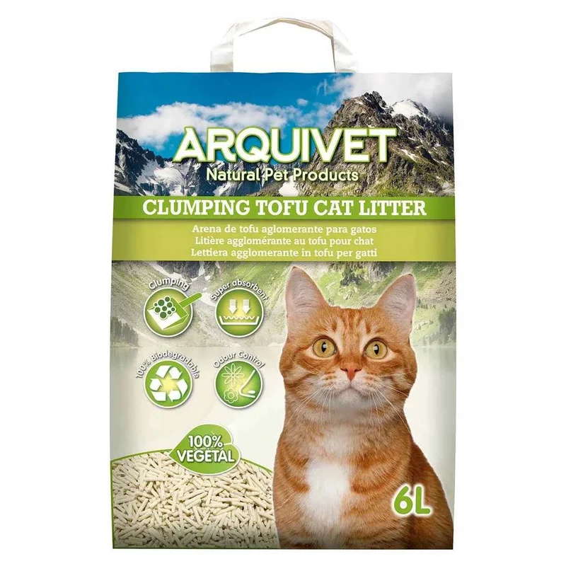 Arquivet Arena Aglomerante de Tofu para Gatos – 6 L