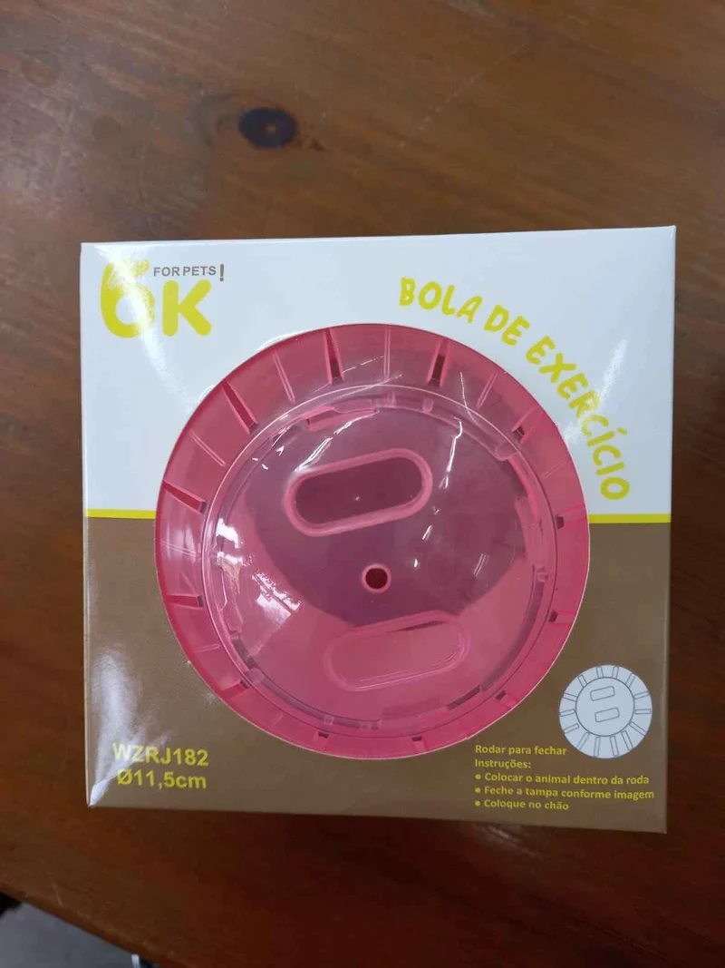 Bola de Ejercicio para Hámster 11.5cm | Ejercicio Seguro Fuera de la Jaula